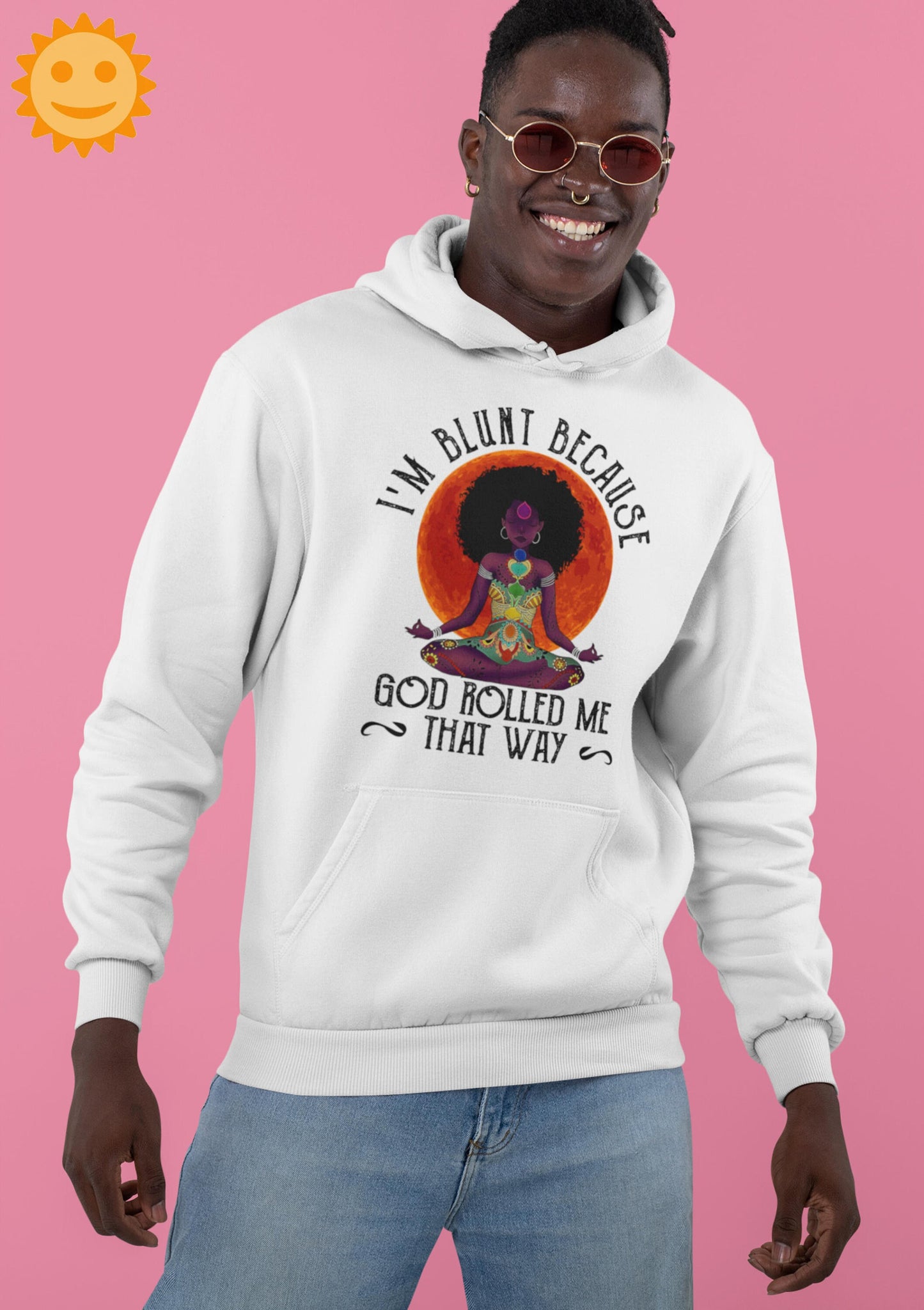 Black Lady Namaste I'm Blunts Because God Rolled Me That Way Vintage T-Shirt, Black Lives Matter Shirt, Anti Racism Shirt, Anti Racist Shirt