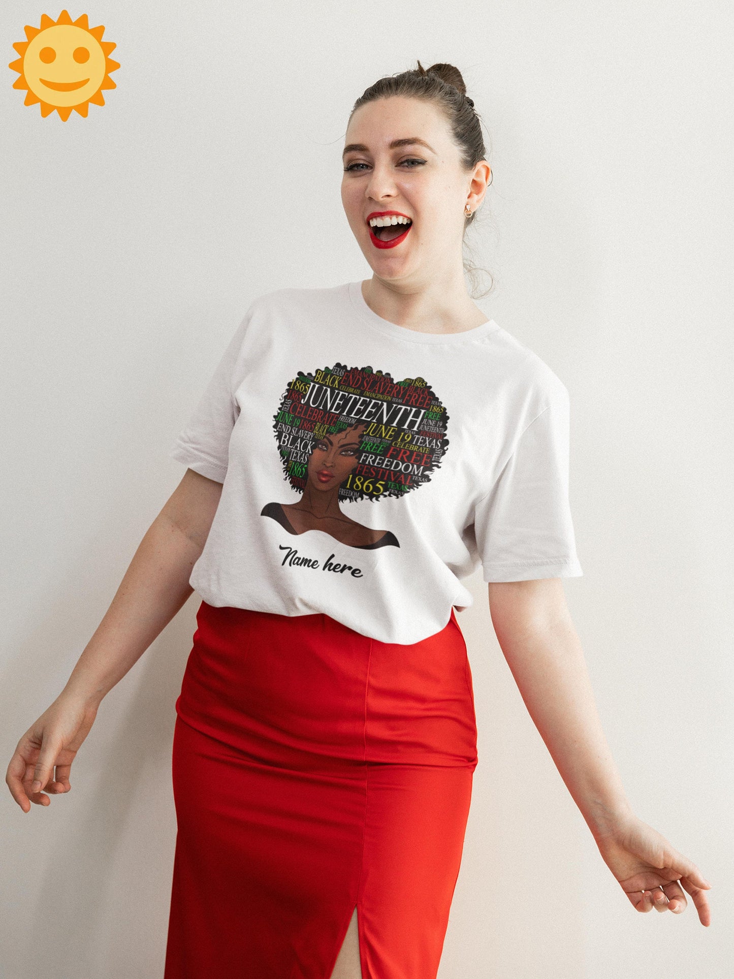 Personalized Juneteenth Black Woman Vintage T-Shirt, Black Lives Matter Shirt, Anti Racism Shirt, Anti Racist Shirt, Black Woman Shirt