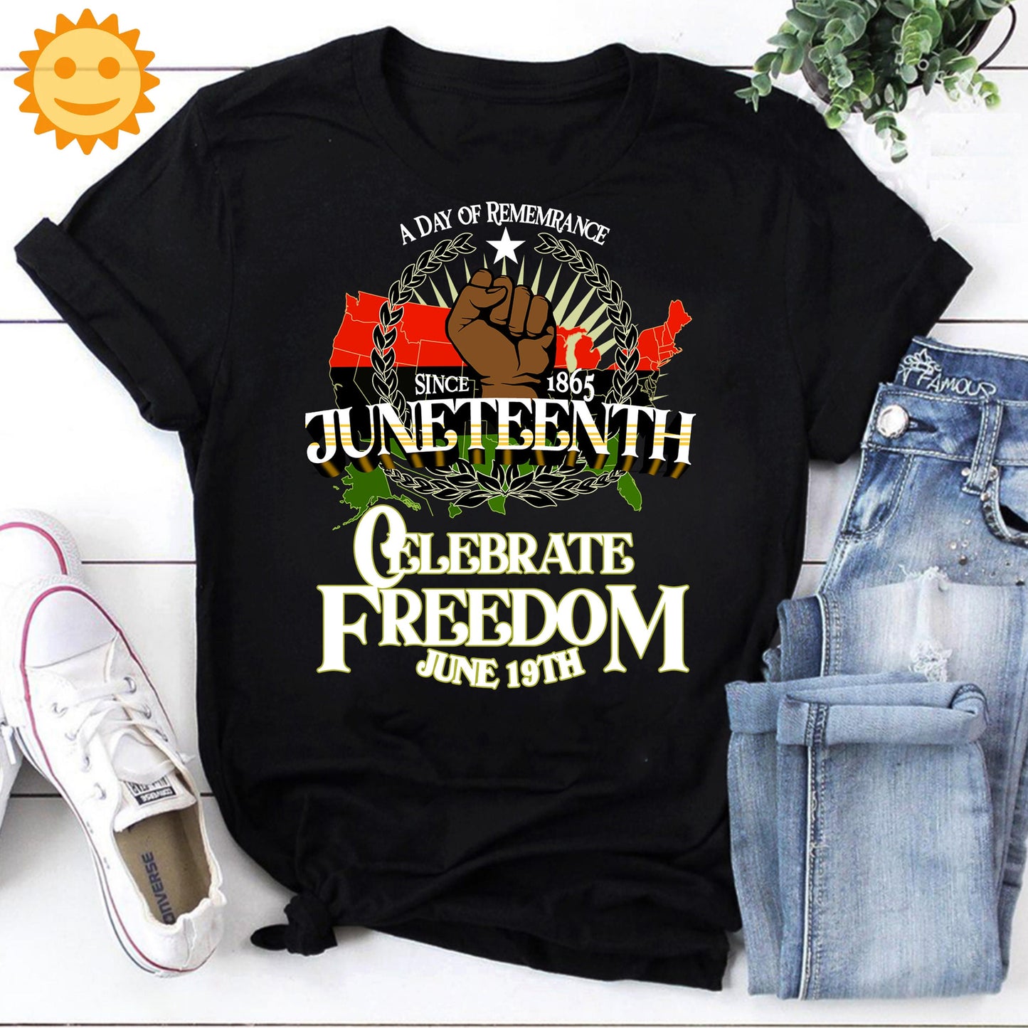 A Day Of Rememrance Since 1865 Juneteenth Vintage T-Shirt, Black Lives Matter Shirt, Anti Racist Shirt, Black Woman Shirt, Juneteenth Shirt