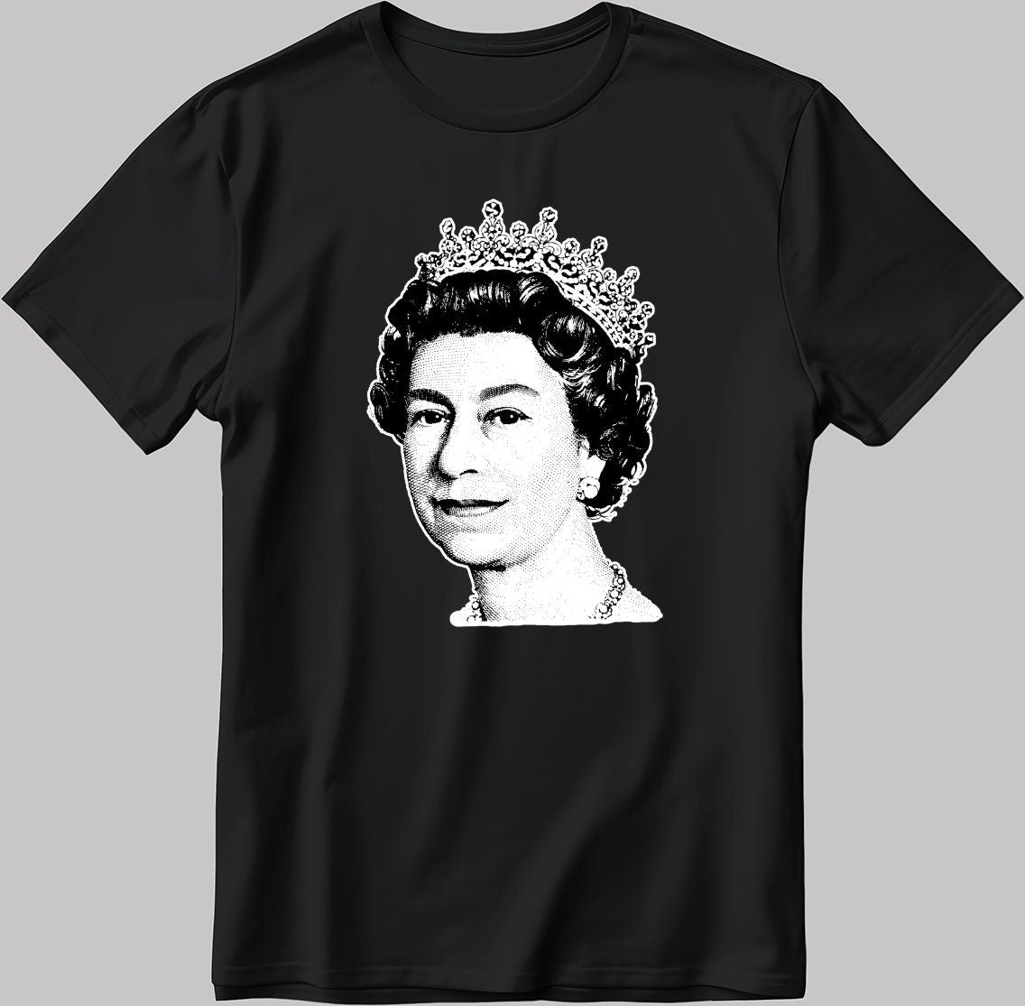 Elizabeth Queen Short Sleeve White-Black Men's / Women's T Shirt K232