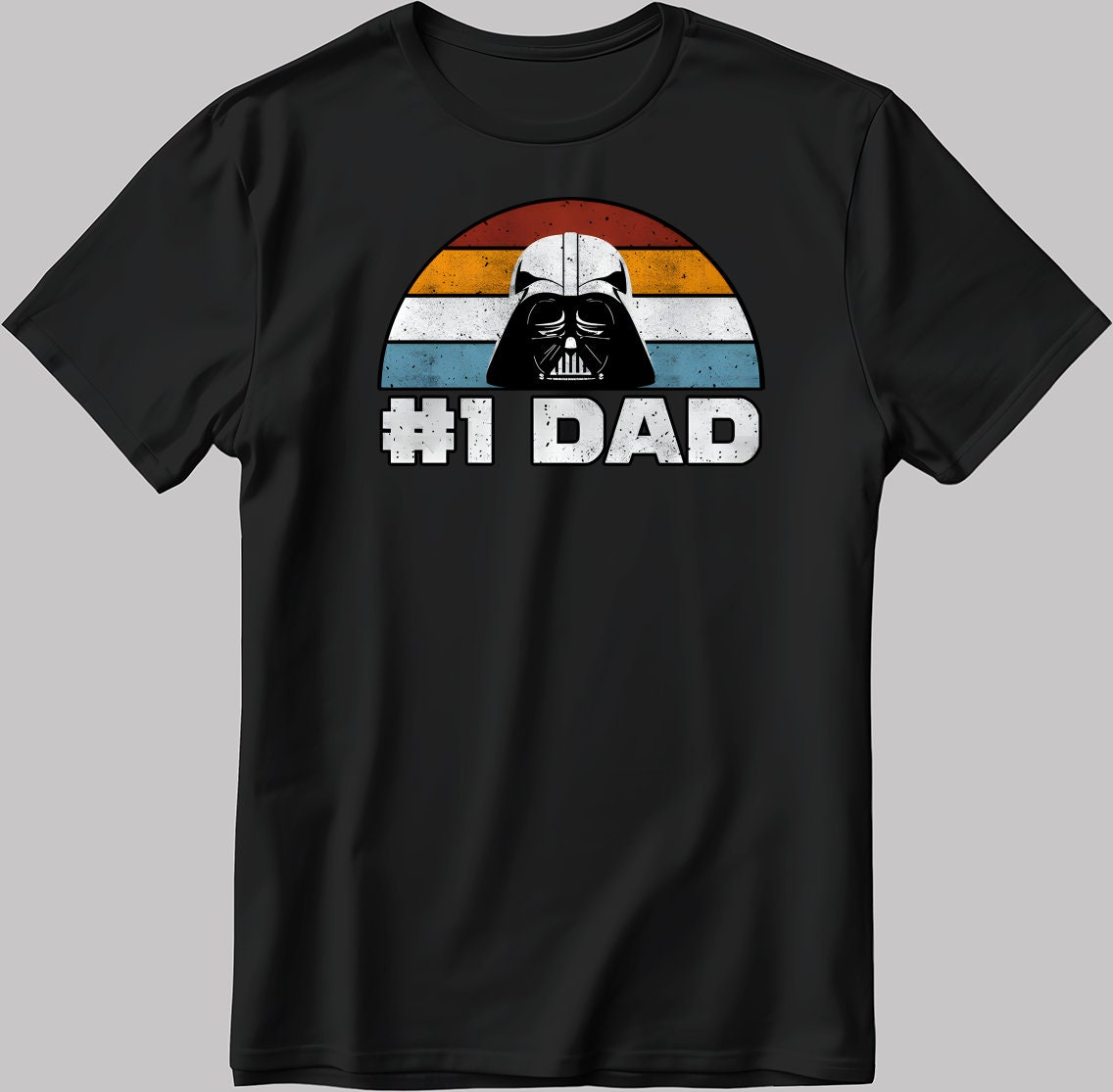 Dad Darth Vader Star Wars Short Sleeve White-Black Men's / Women's T Shirt N565