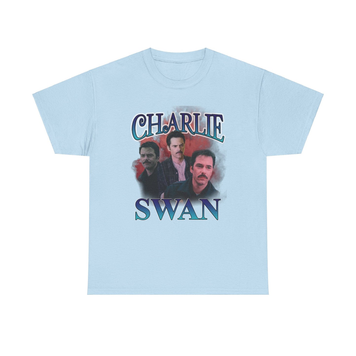 Charlie Swan - Retro style - Twilight inspired T-shirt - Unisex Heavy Cotton Tee