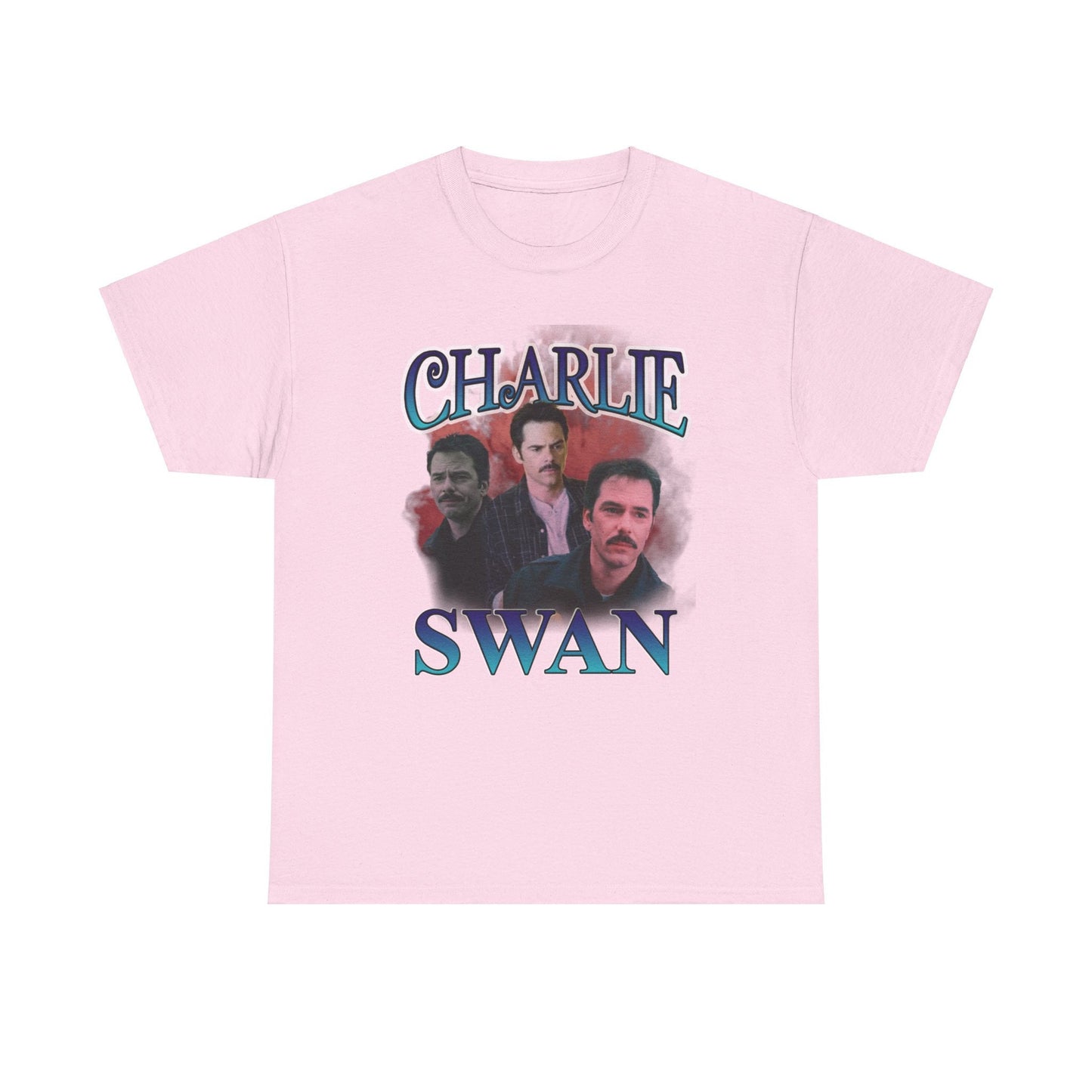 Charlie Swan - Retro style - Twilight inspired T-shirt - Unisex Heavy Cotton Tee