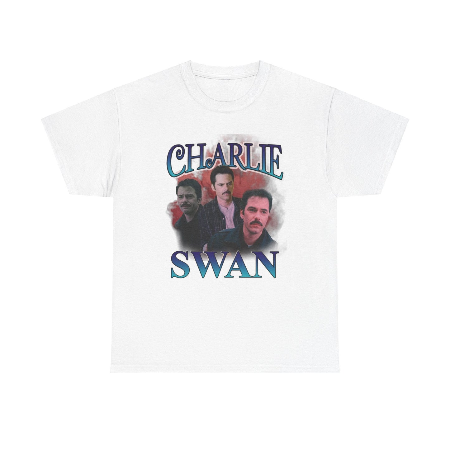 Charlie Swan - Retro style - Twilight inspired T-shirt - Unisex Heavy Cotton Tee