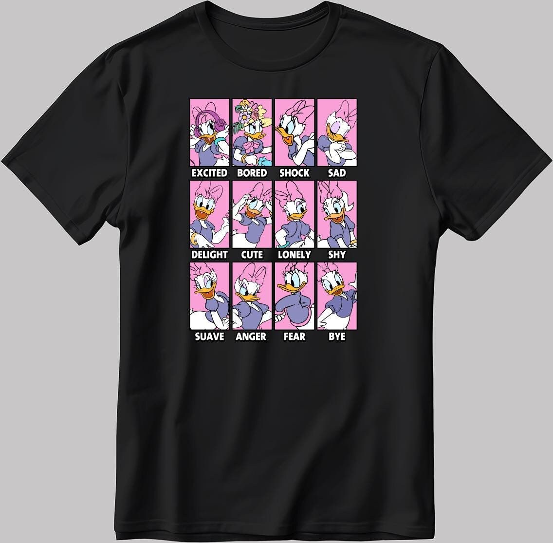 Daisy Moods Short Sleeve White-Black Men's / Women's T Shirt C557