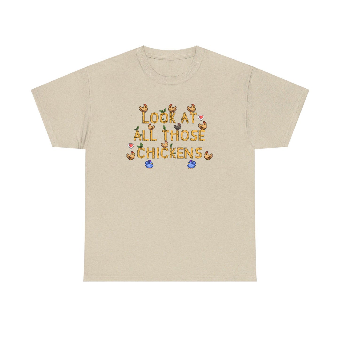 Look at all those Chickens - Stardew Valley inspired - Vine inspired funny T-shirt - Unisex Heavy Cotton Tee