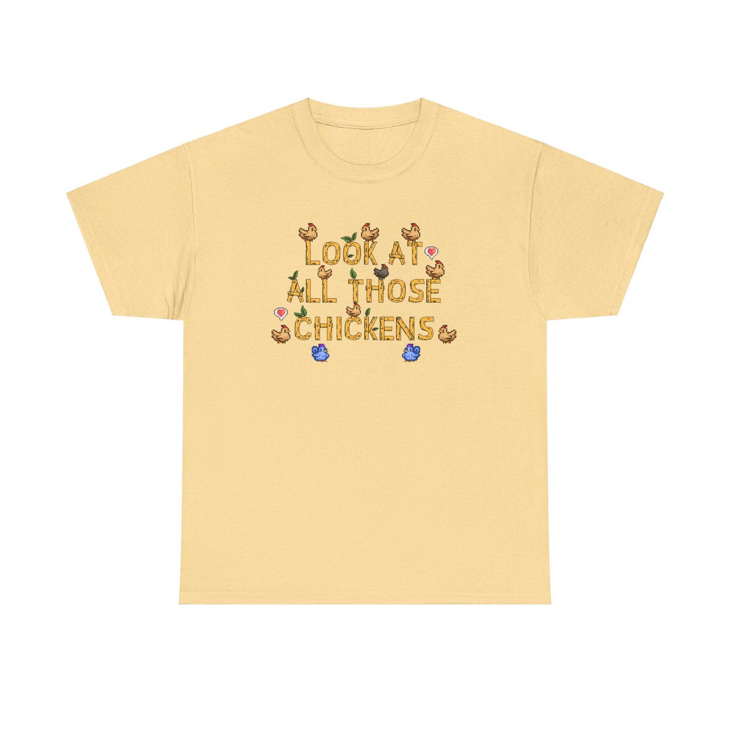 Look at all those Chickens - Stardew Valley inspired - Vine inspired funny T-shirt - Unisex Heavy Cotton Tee