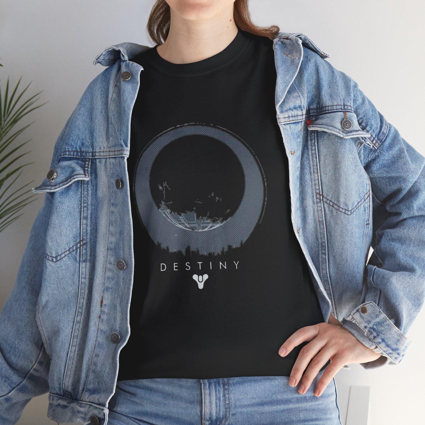 Rise as a Guardian with This Destiny-Inspired Tee – Featuring The Traveler Design and Aetas Triumphi Crest, A Tribute to Triumphs!