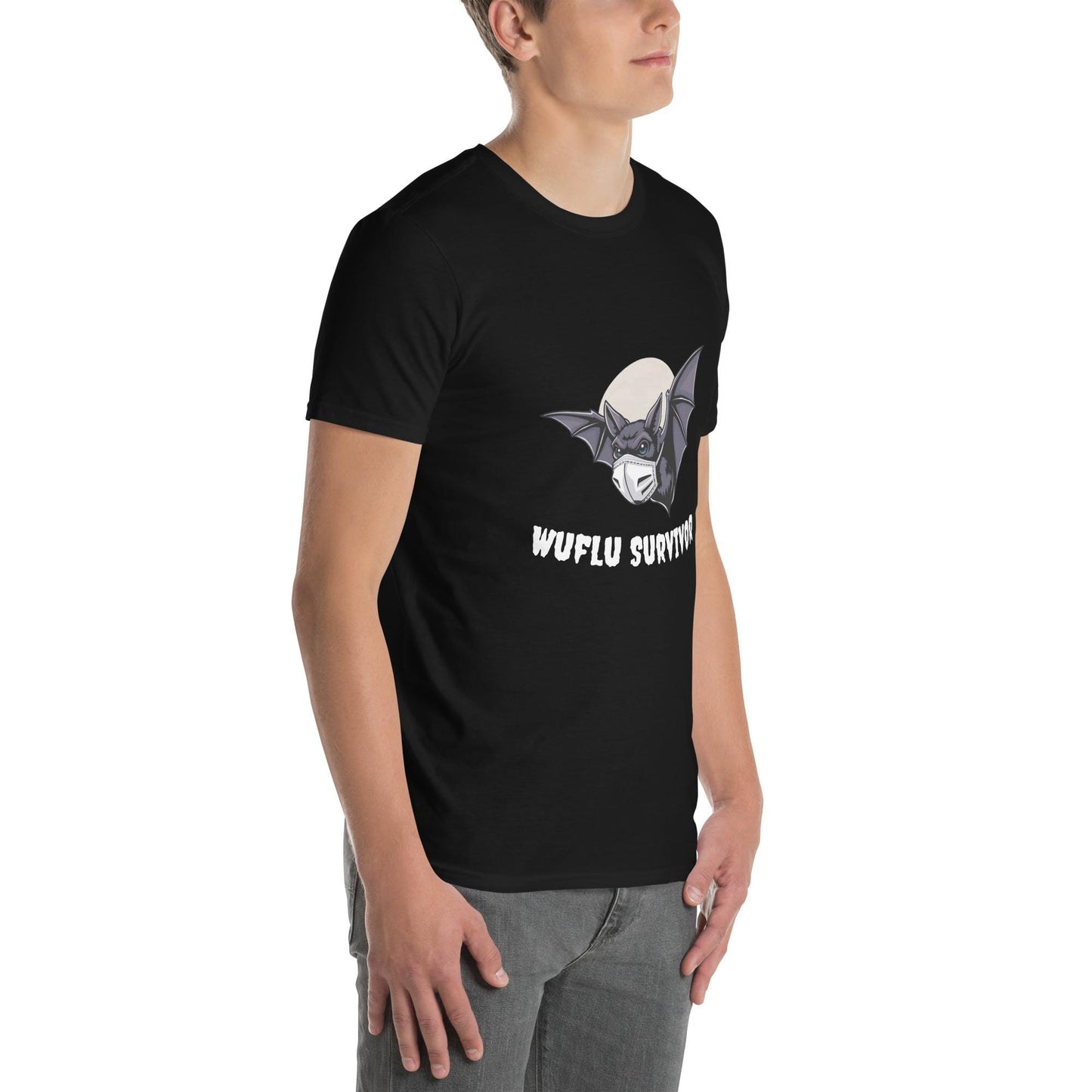 Wu-flu Wuflu Survivor Soft Style T-Shirt, Funny Quarantine Graphic Tee, Pandemic Survivor Shirt, Funny Shirt, Humorous Isolation Shirt
