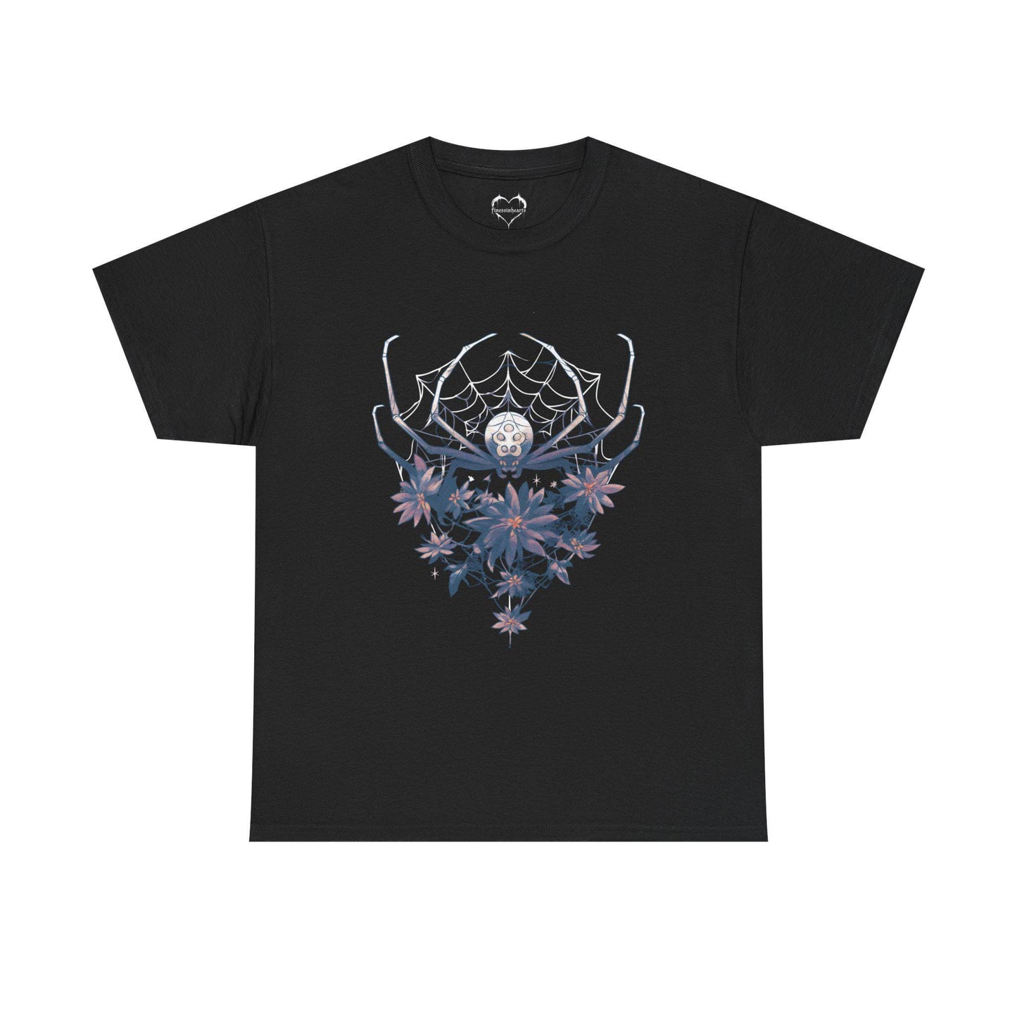 Spider Floral Tee | Death Metal Tshirt | Punk Graphic TShirt | Unisex Tee | Streetwear Clothing | Vintage Art | Band Tees | Spider Shirt