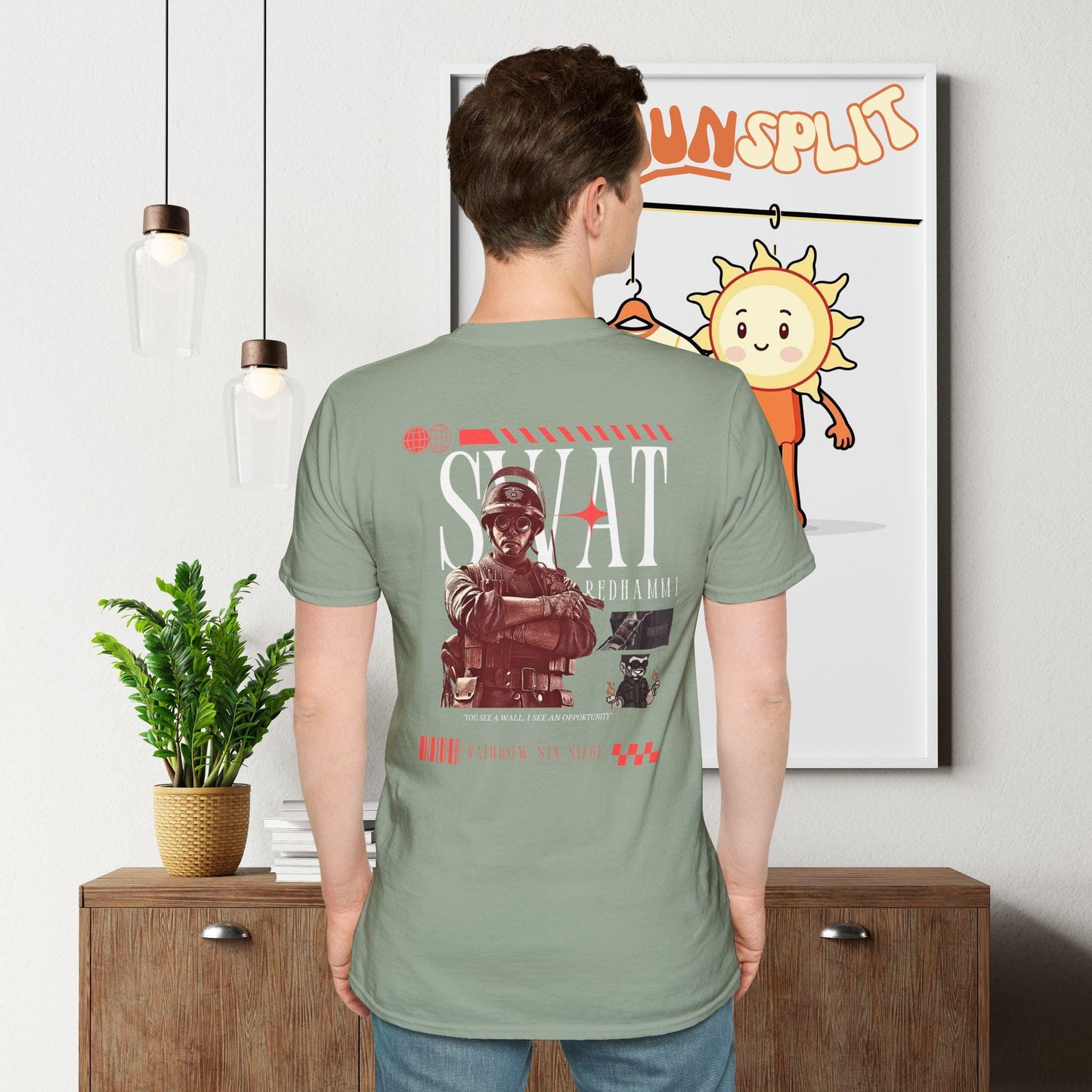 Rainbow Six Thermite T-Shirt, Unisex, RedHammer, Gamer, Video Game Apparel, Casual Wear, R6 Gaming Merchandise