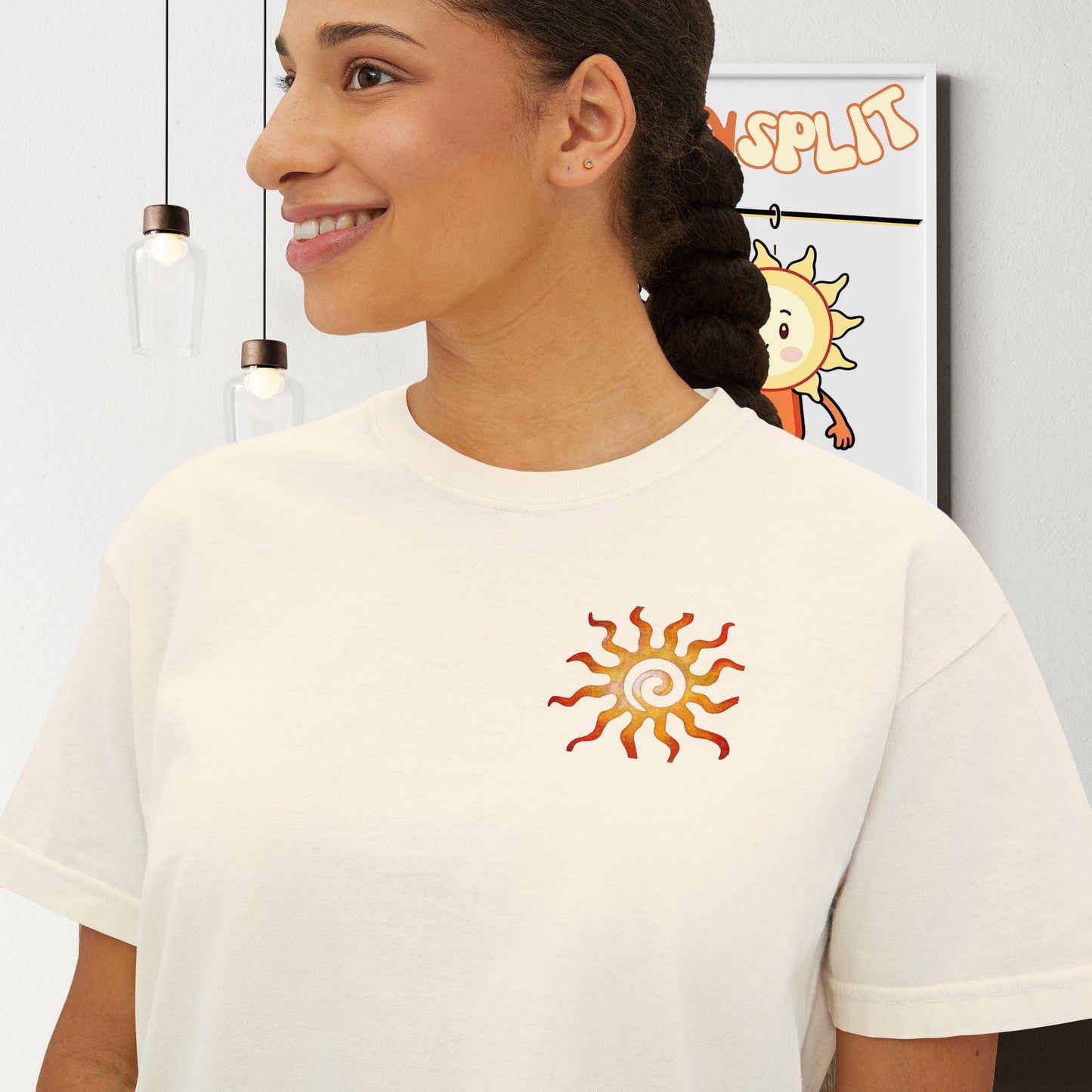 Boho Floral Women's Boxy Tee, Casual Summer Top, Beach Wear, Gift for Her, Trendy T-Shirt, Nature Inspired Clothing