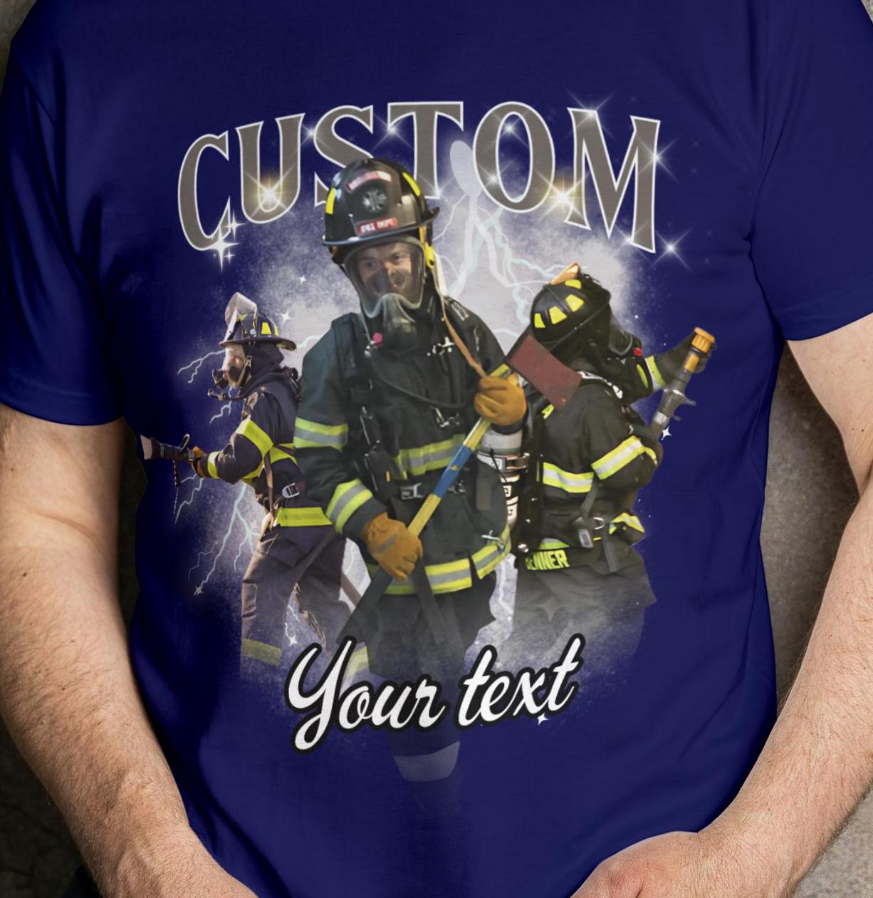 Custom Fire Department Shirt | Custom Company Shirt | Gift for Firefighter | Graduation Gift | Retirement Gift | Station Pride | Thin Red