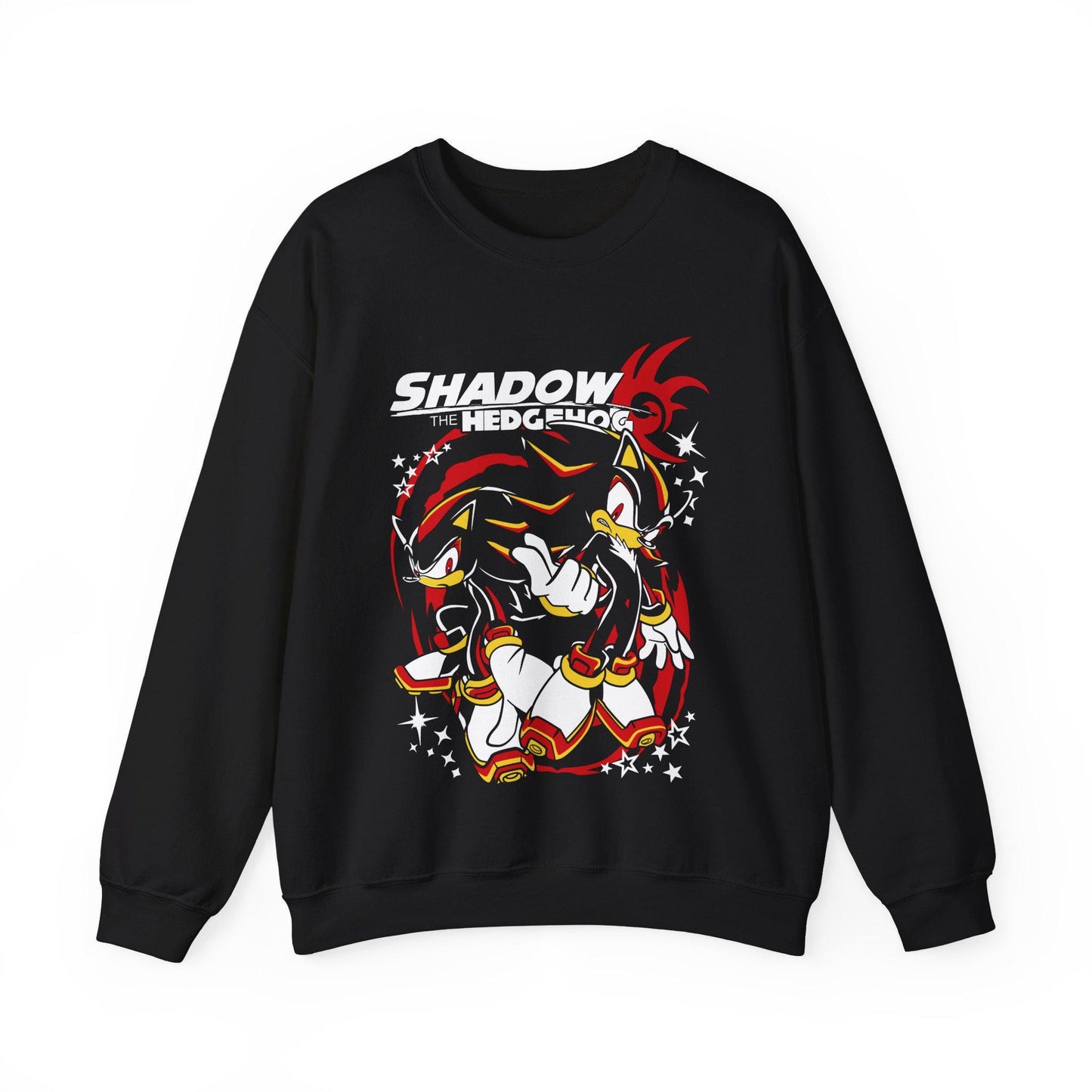Hedgehog Shadow Sweatshirt Speedster Energy,Japanese Anime Hero,Gaming Legend Apparel, Manga Inspired Action Wear,Anime Manga Sweatshirt