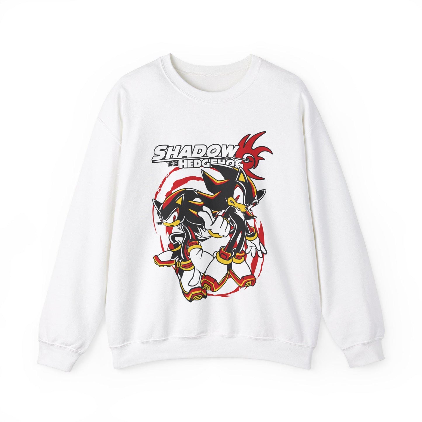 Hedgehog Shadow Sweatshirt Speedster Energy,Japanese Anime Hero,Gaming Legend Apparel, Manga Inspired Action Wear,Anime Manga Sweatshirt