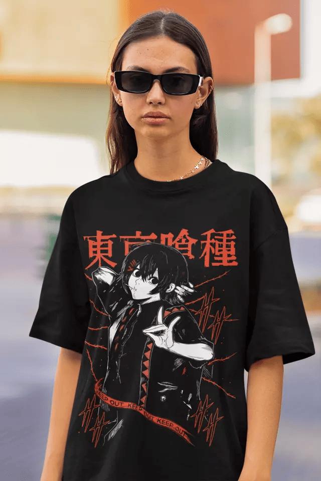 Dark Urban Horror Unisex T-shirt - Japanese Anime Manga Style, Otaku Apparel, Modern Tokyo Vibes, Classic Japan Inspired, Perfect Gift Fans