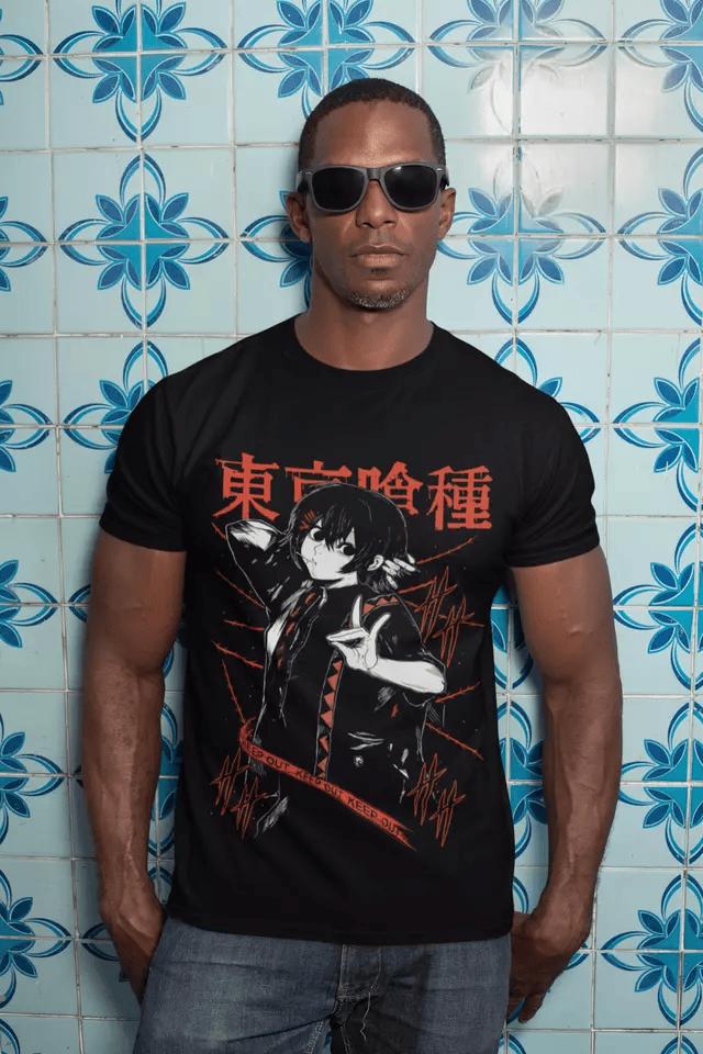 Dark Urban Horror Unisex T-shirt - Japanese Anime Manga Style, Otaku Apparel, Modern Tokyo Vibes, Classic Japan Inspired, Perfect Gift Fans