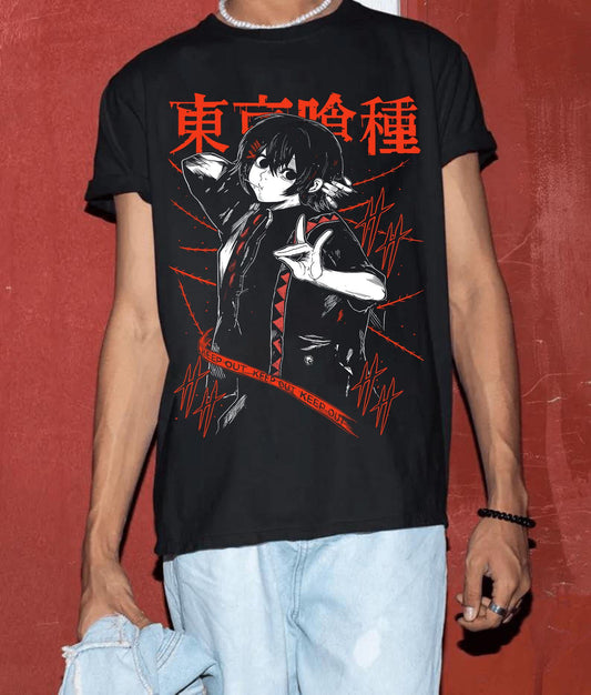 Dark Urban Horror Unisex T-shirt - Japanese Anime Manga Style, Otaku Apparel, Modern Tokyo Vibes, Classic Japan Inspired, Perfect Gift Fans
