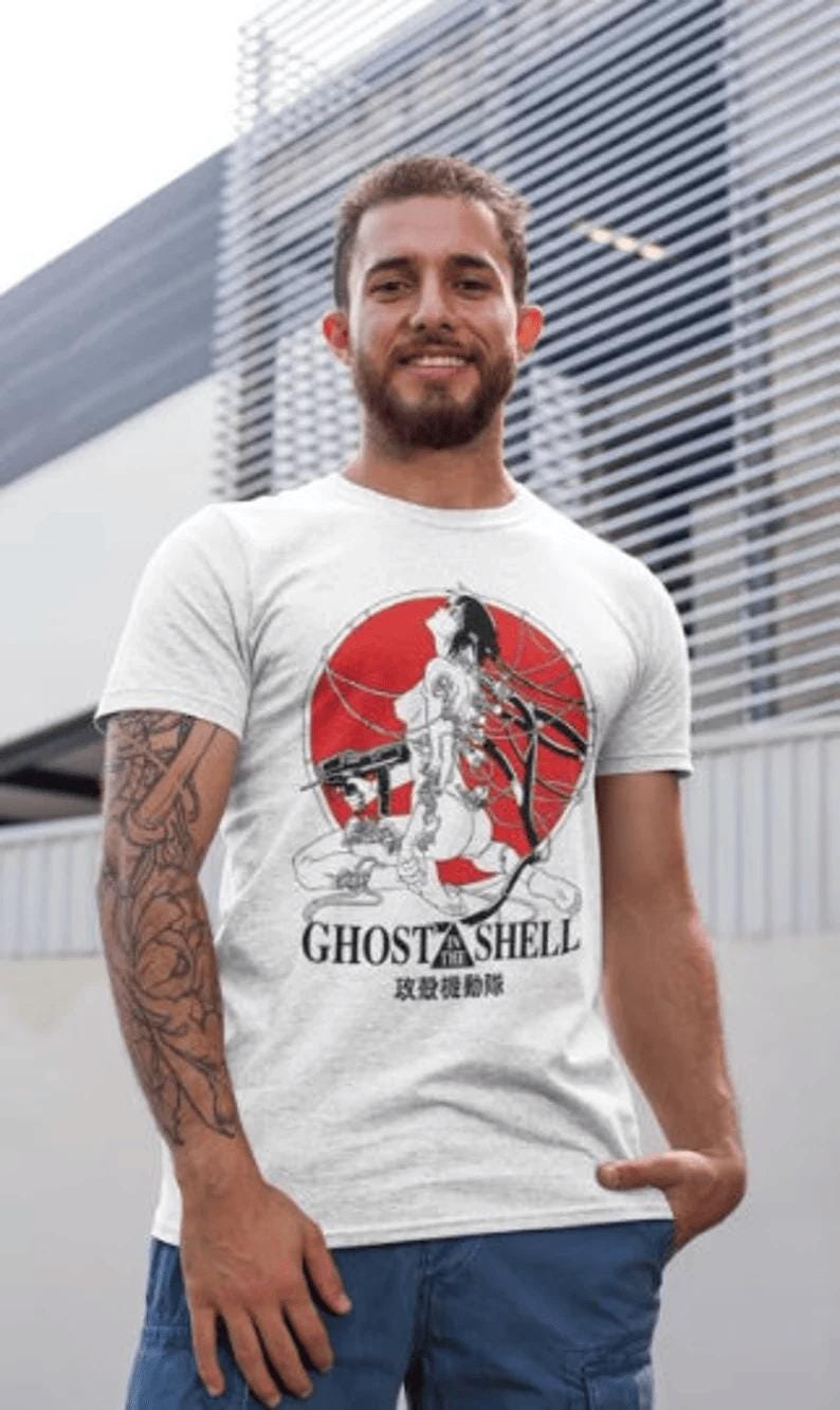 Ghost In The Shell Japanese Manga Anime T Shirt, Anime Shirt, Anime Gift, Cyberpunk, Motoko MAJOR UNISEX T-shirt, Manga Shirt, Japan