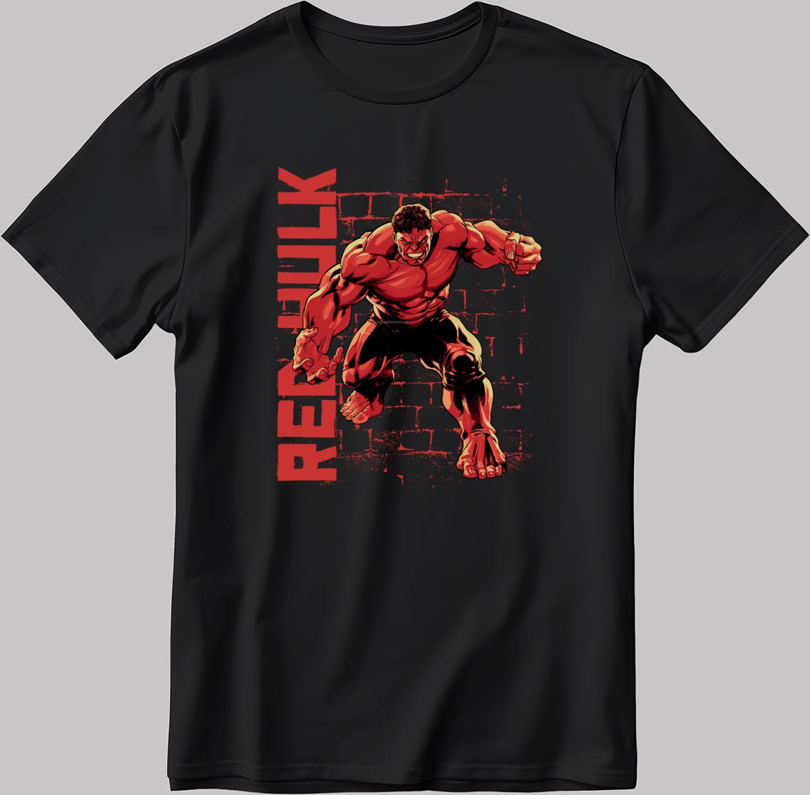 Marvel Captain America Brave New World Red Hulk Short Sleeve White-Black Men's / Women's T Shirt P326