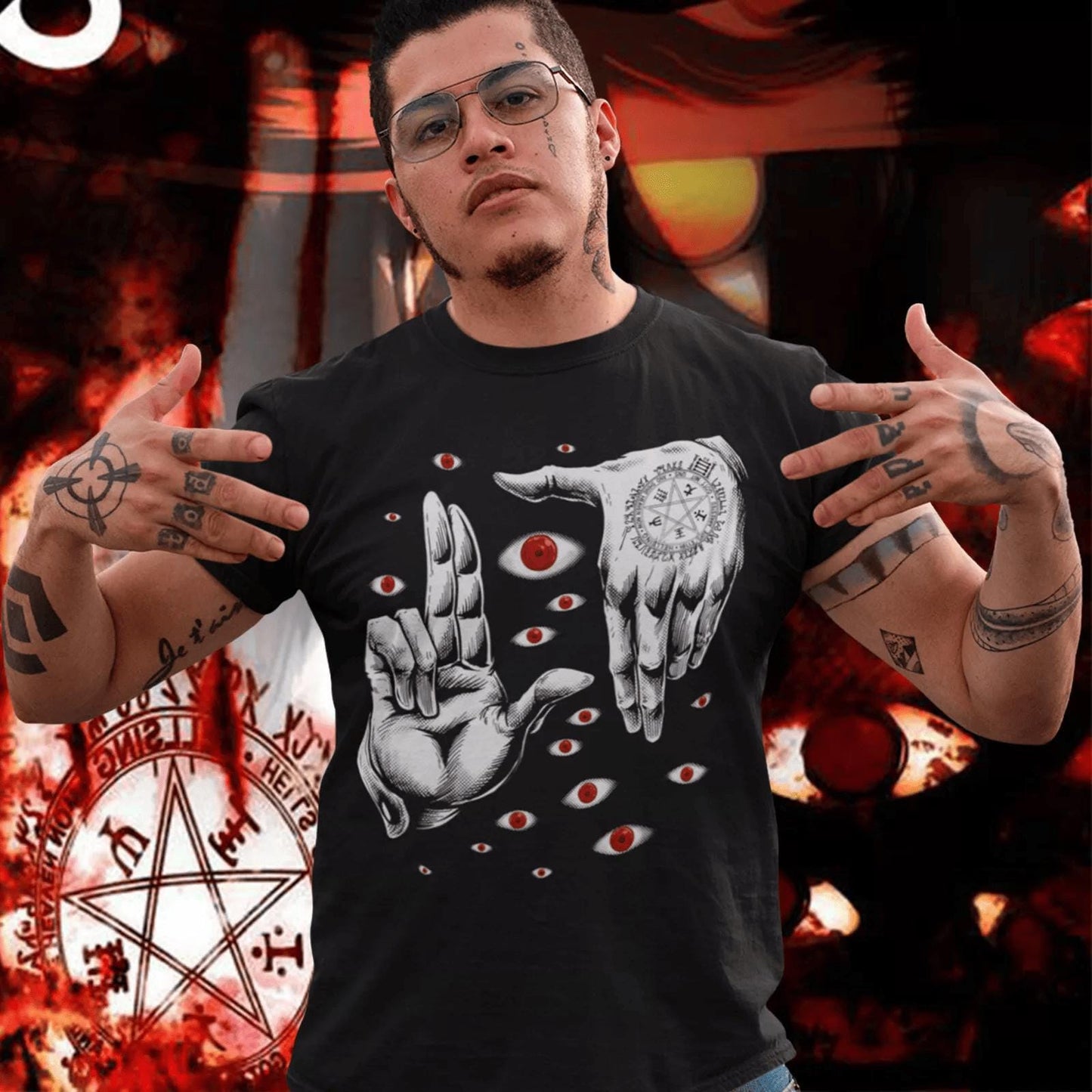 Ultimate Vampire Shirt, Vampire Hoodie, Anime Hellsing Shirt, Alucard Hellsing Hoodie, Hellsing shirt, Pentagram Hoodie, Hellsing Tee