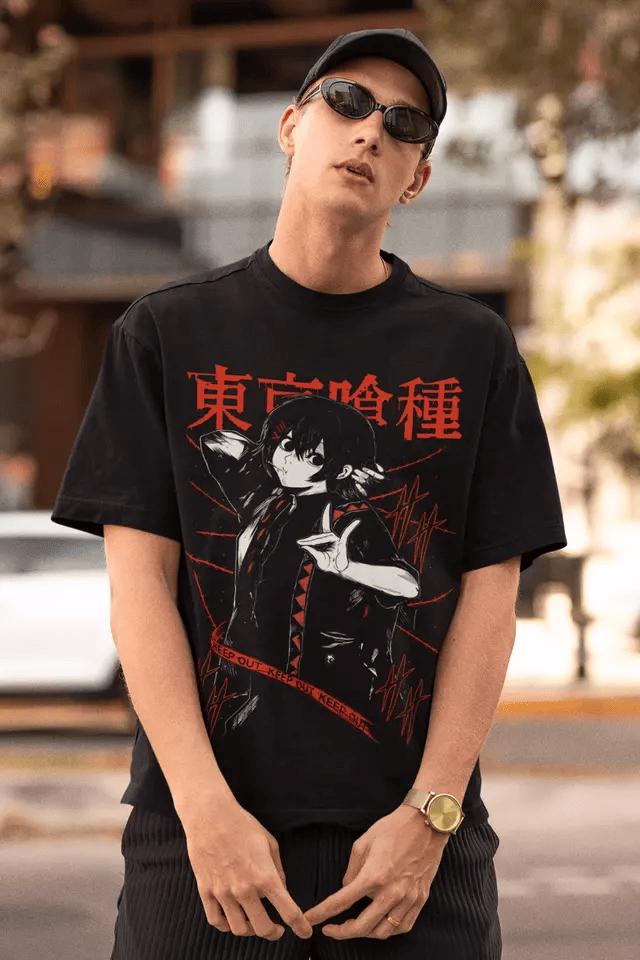 Dark Urban Horror Unisex T-shirt - Japanese Anime Manga Style, Otaku Apparel, Modern Tokyo Vibes, Classic Japan Inspired, Perfect Gift Fans