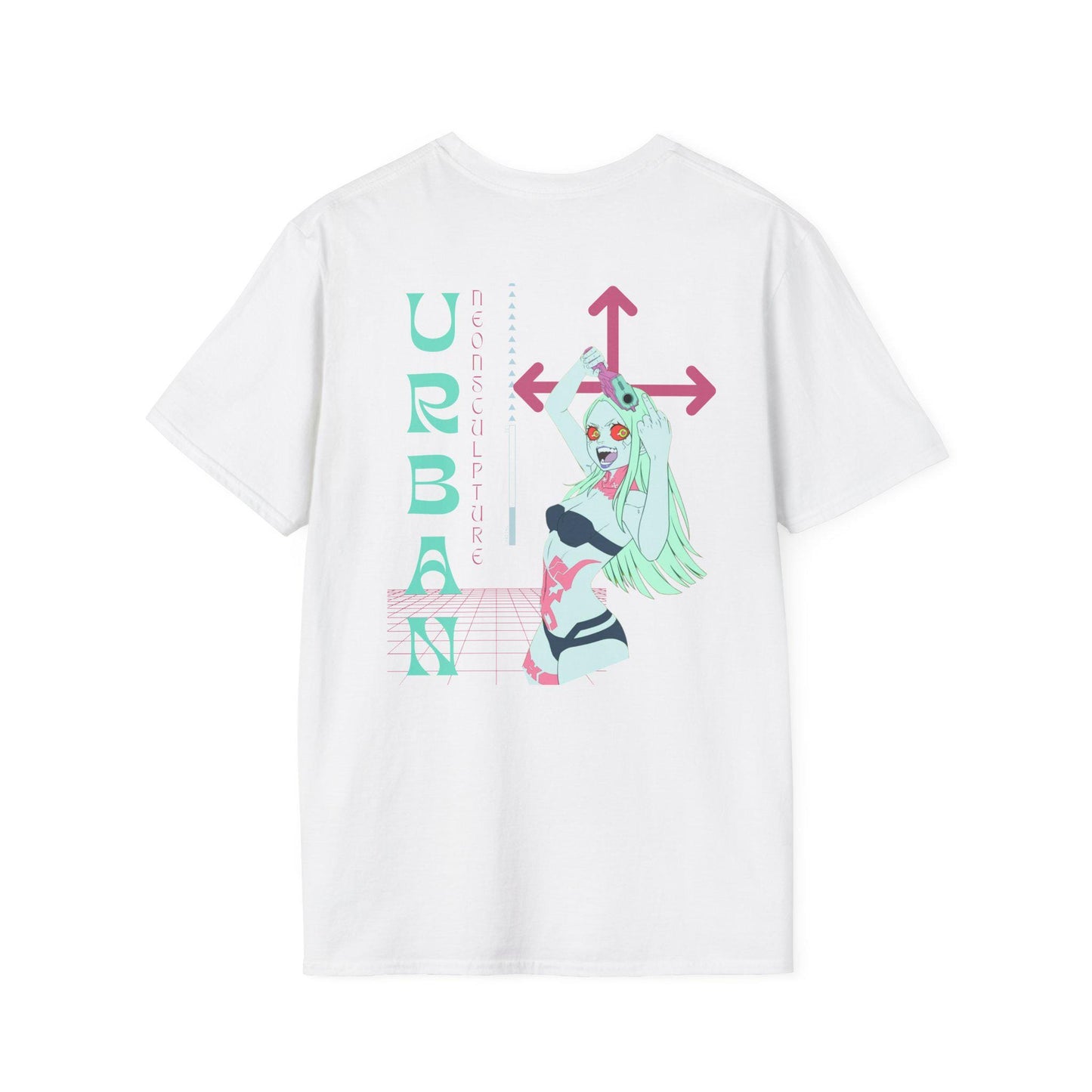Cyberpunk Urban Art Unisex Softstyle T-Shirt, Streetwear Fashion, Perfect Gift, Casual Wear
