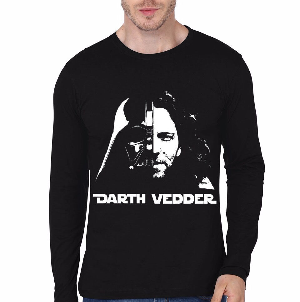 Darth Eddie Vedder Black Full Sleeve T-Shirt