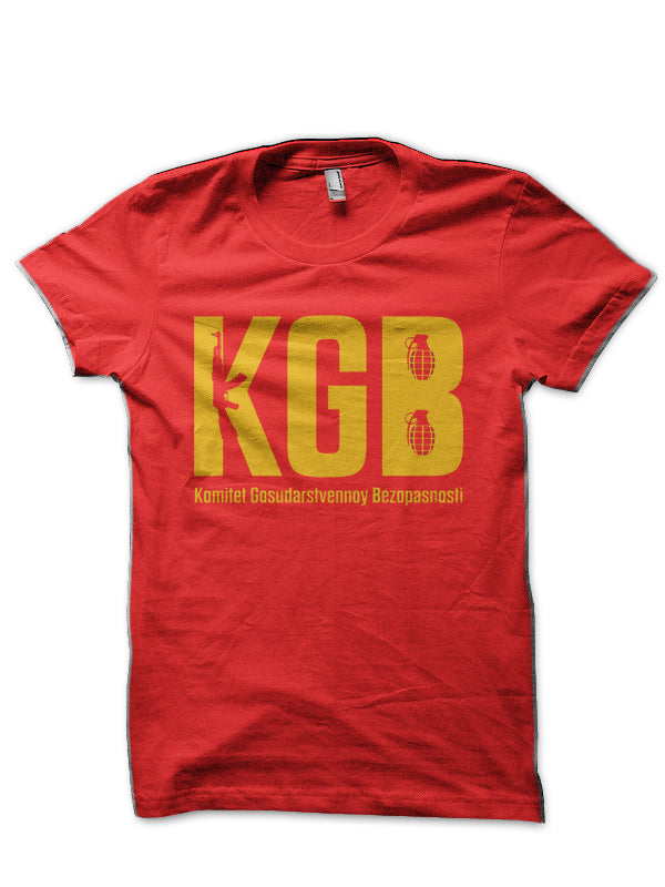 KGB Red T-Shirt Style001