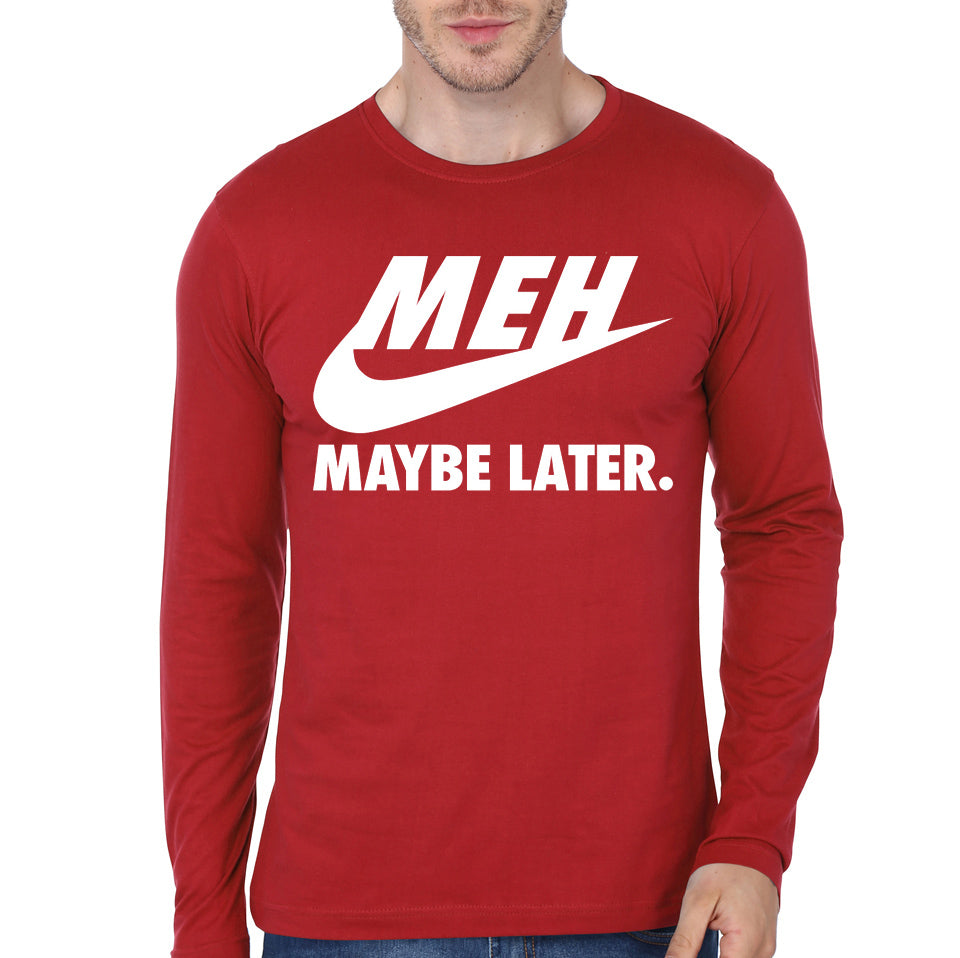 Later Red Full Sleeve Tee