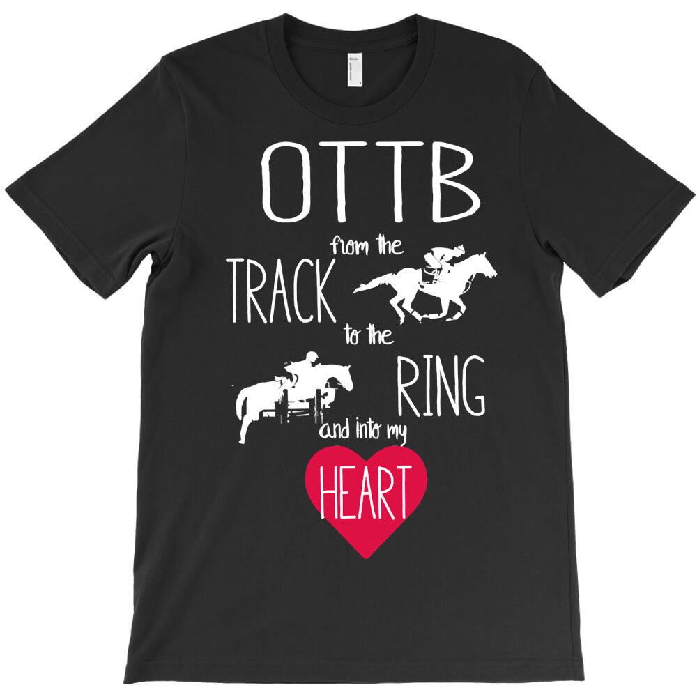 equestrian horse ottb off track thoroughbred racehorse pullover T-Shirt