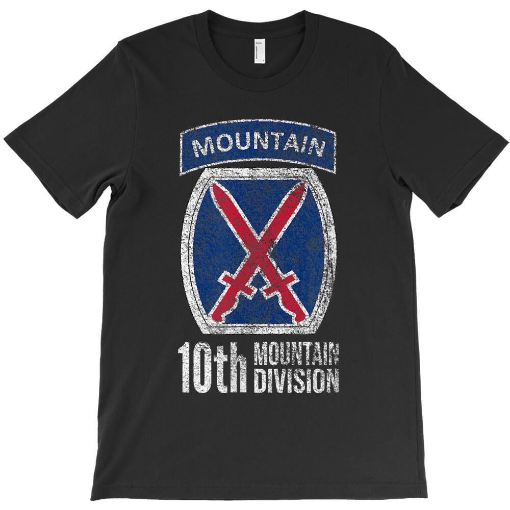 10TH MOUNTAIN DIVISION ARMY INFANTRY US USA VETERAN T-Shirt
