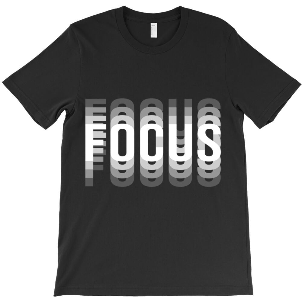 focus optical illusion trippy long sleeve t shirt T-Shirt