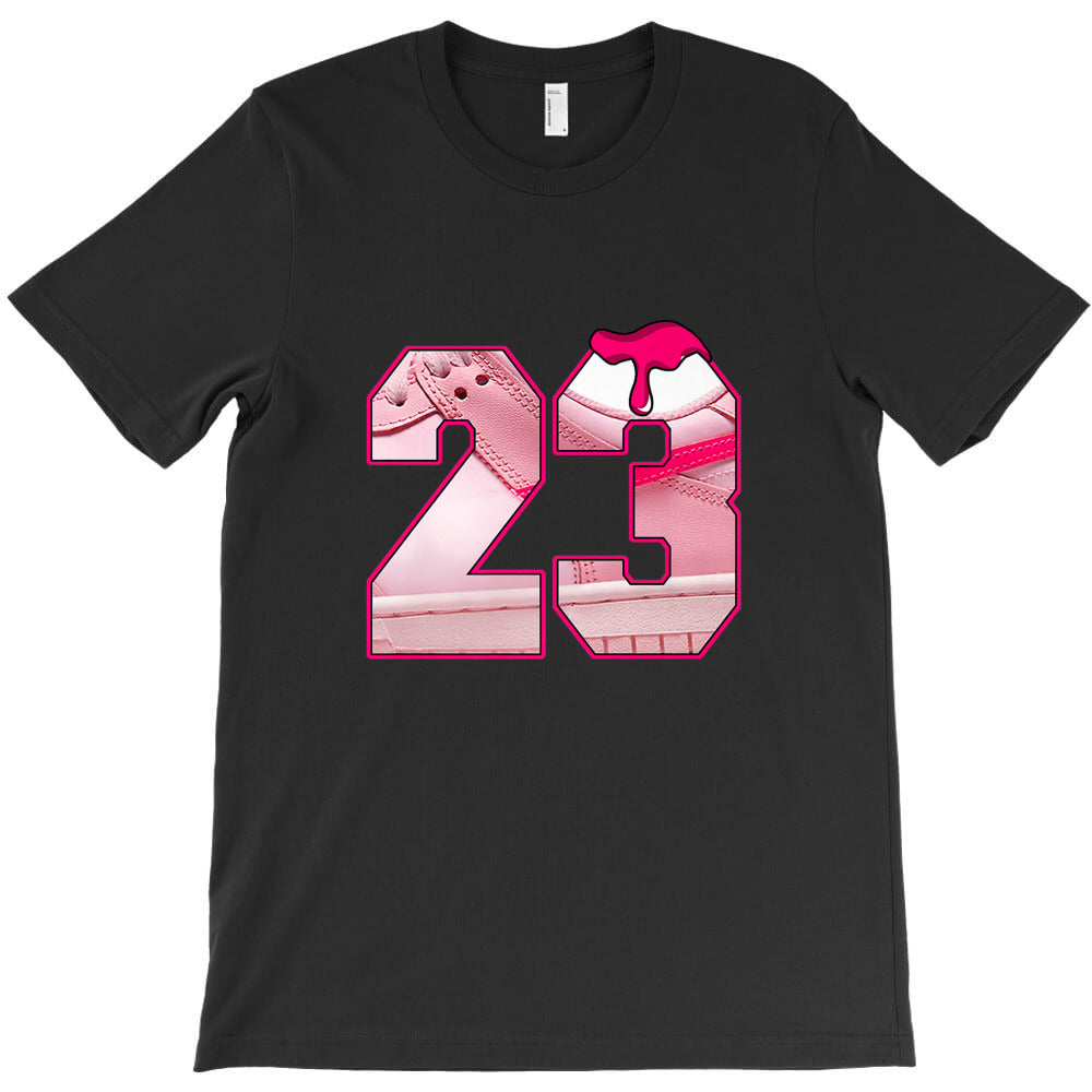 Dunk Low Triple Pink Tee Design Number 23 Shoes Triple Pink Premium T-Shirt