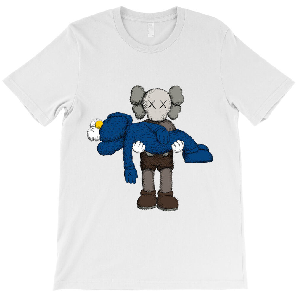 'kaws' helping blue T-Shirt