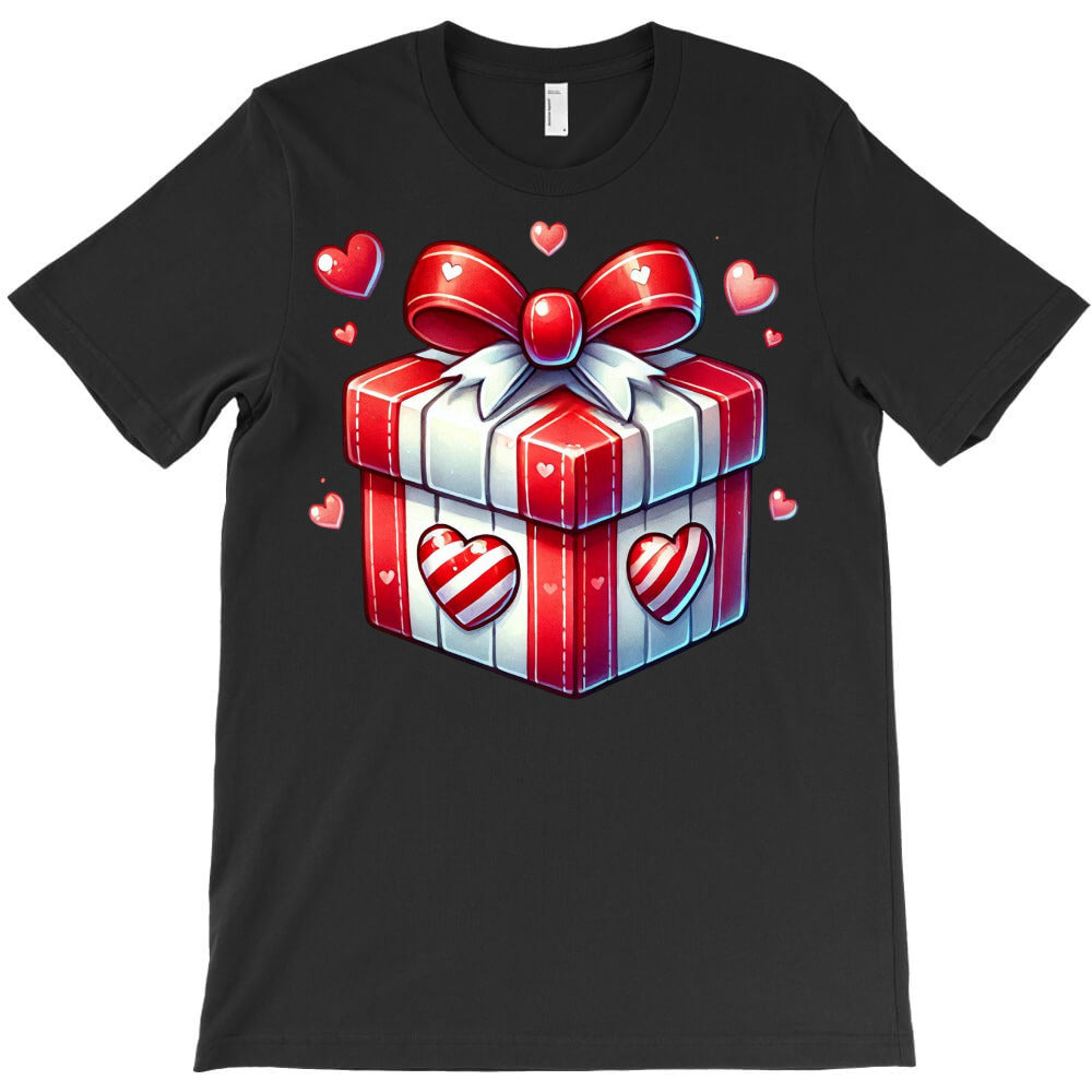 Romantic gift box with hearts T-Shirt