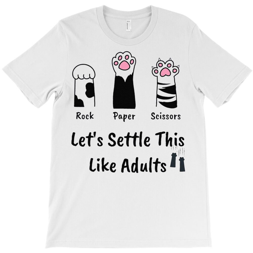 Cat Lover Rock Paper Scissors T-Shirt