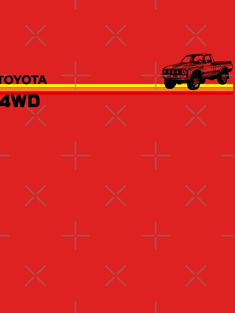 Toyota 4WD Truck Retro Stripes Classic T-Shirt