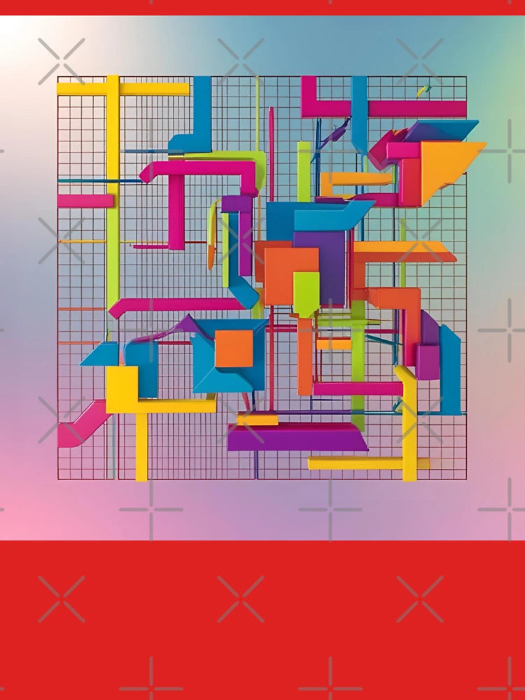 "Maze Craze – A Color Explosion in 3D" Classic T-Shirt