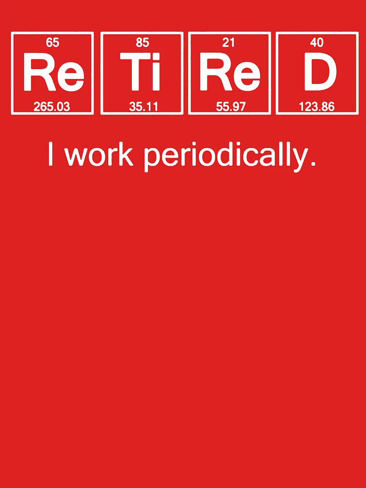 Retirement Gifts-Retired I Work Periodically Shirt Gift for Women Men Classic T-Shirt