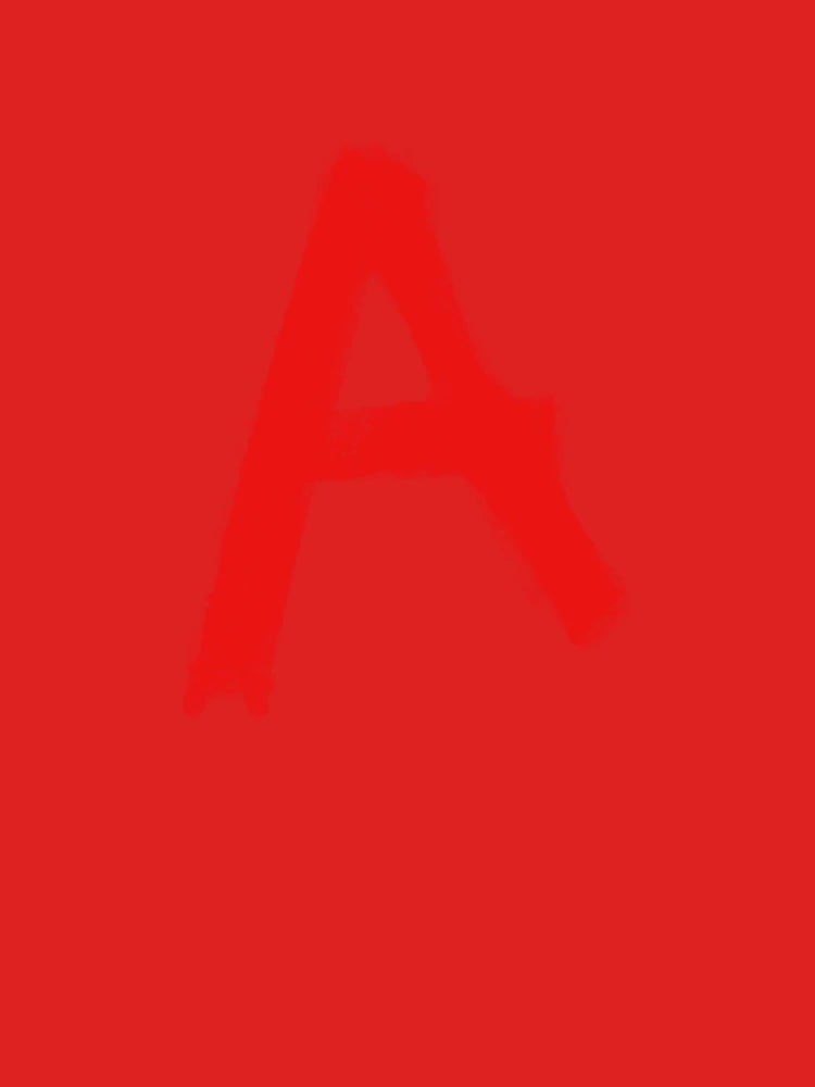 LETTER A RED PAINT DESIGN Classic T-Shirt