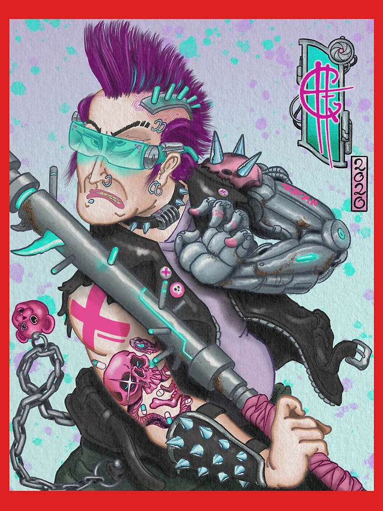 Ukiyo-e cyberpunk outlaw Classic T-Shirt