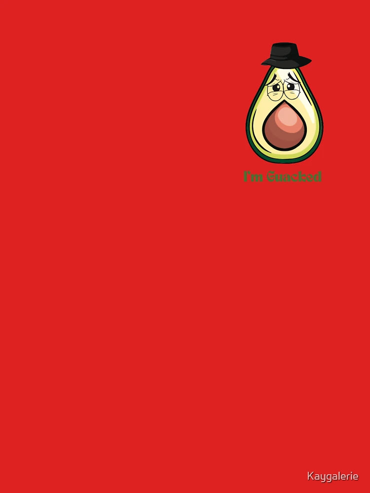 "I'm Guacked" Funny Avocado Illustration – Meme Design Classic T-Shirt