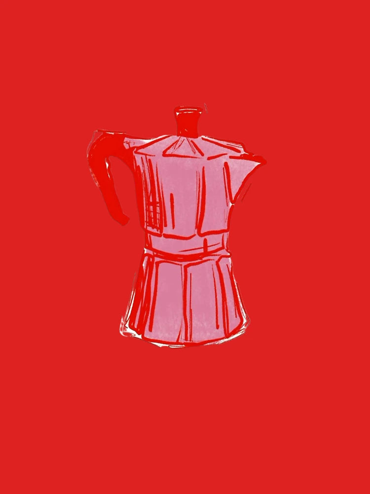 Italian Pink and Red Moka Pot Classic T-Shirt