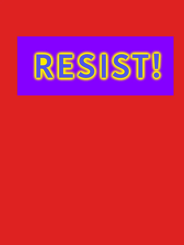 Resist glowing blue letters on purple Classic T-Shirt