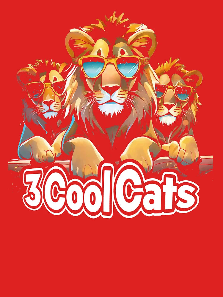 "3 Cool Cats" β Lion Crew Graphic Design Original Classic T-Shirt