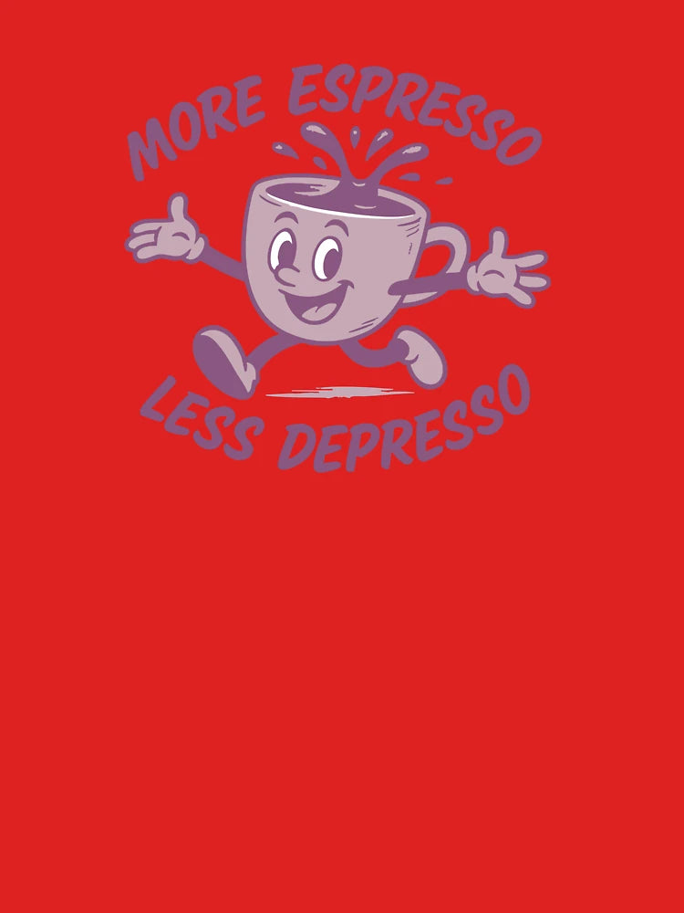 More Espresso Less Depresso Purple Classic T-Shirt