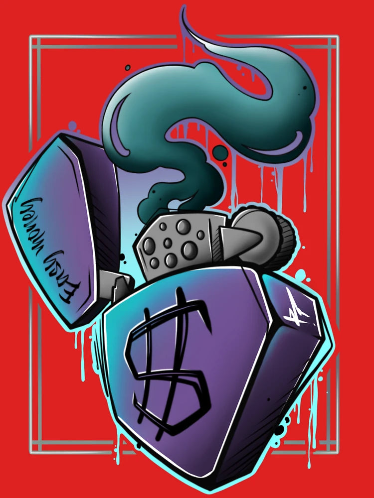 Purple urban style “easy money” lighter Classic T-Shirt