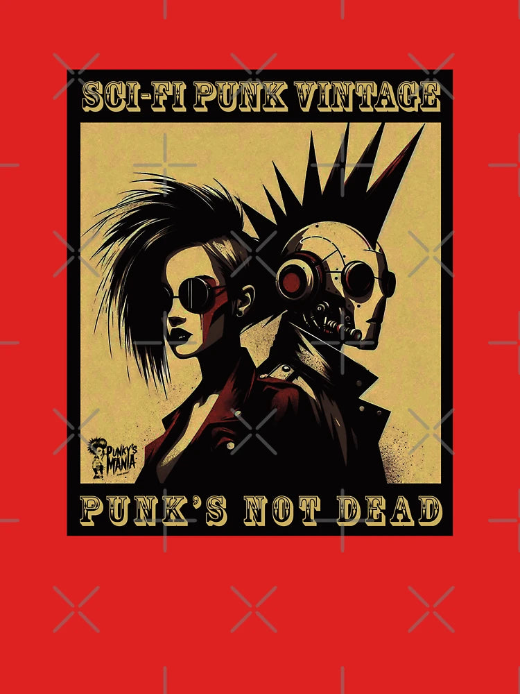 SCI-FI Punk Vintage Punk's Not Dead Classic T-Shirt