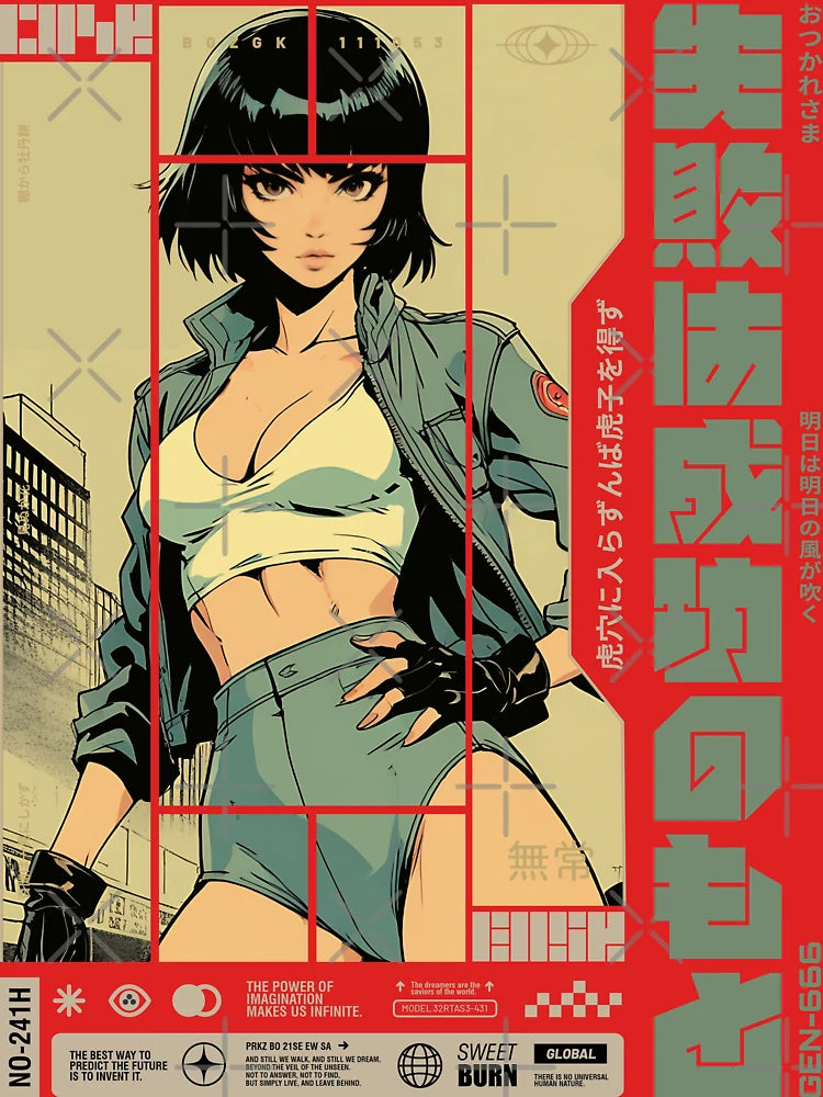 Punk girl in the city of fury Classic T-Shirt